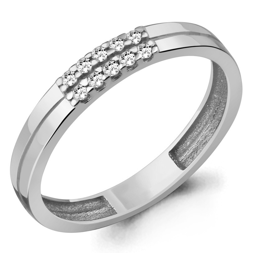 Кольцо, серебро, фианит, 63501А.5
